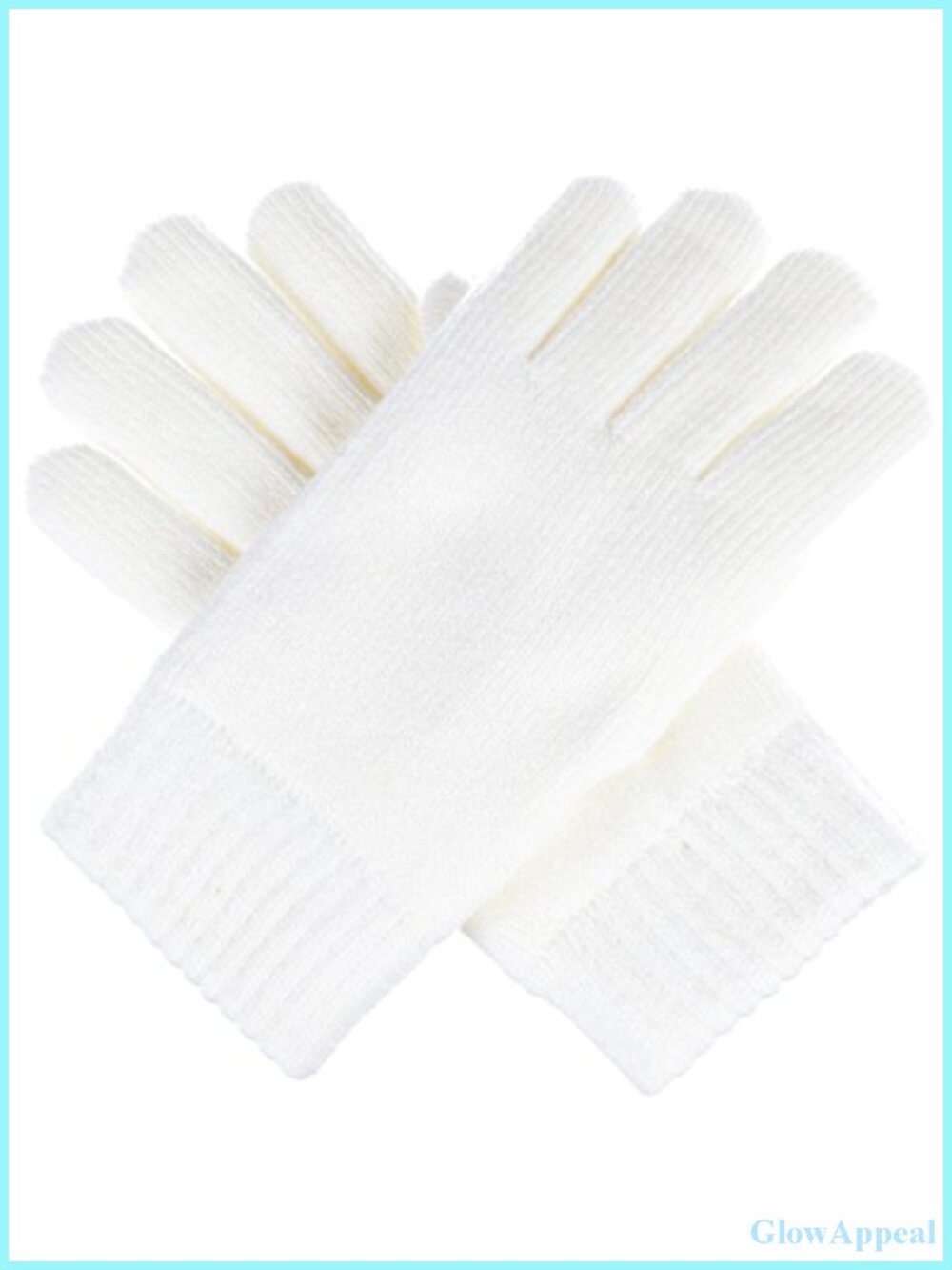 Women's Plush Fleece Lined Knit Gloves One Size Warm Winter Cold Weather
